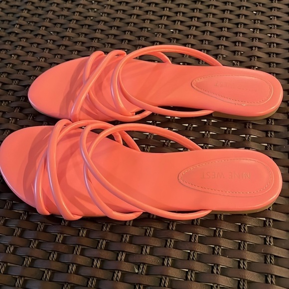 Nine West Pink Sandals 10M - Picture 3 of 7